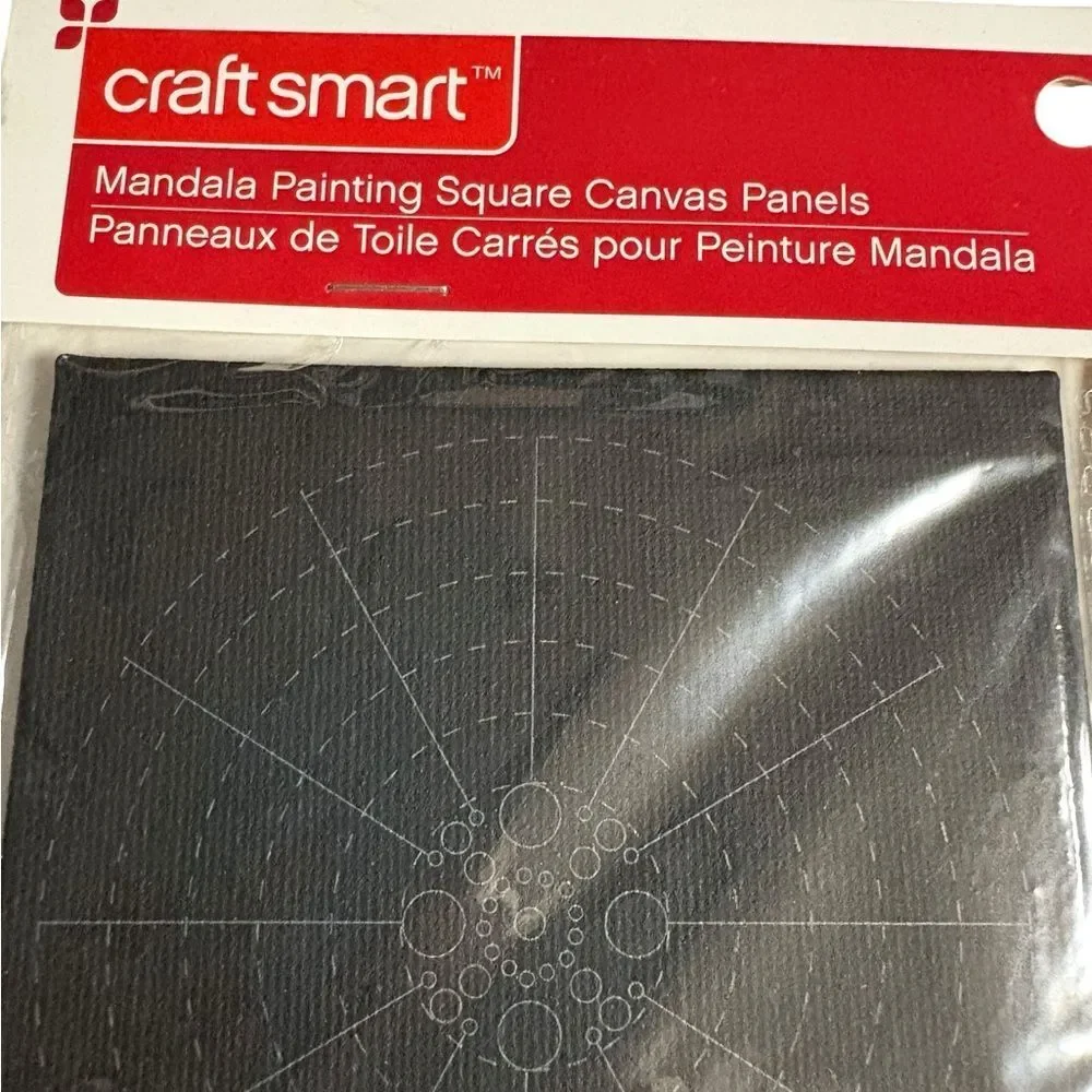 2 Mandala Dot Art Canvas Sets‎
